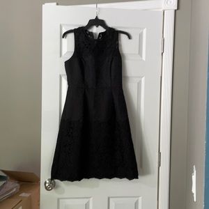 WHBM black lace a-line cocktail dress size 2